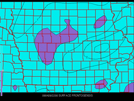 2200UTC frontogenesis image