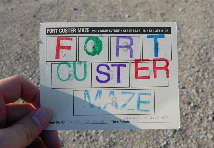 Fort Custer Maze evidence