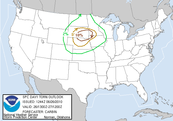 1200Z Day 1 tornado probs graphic
